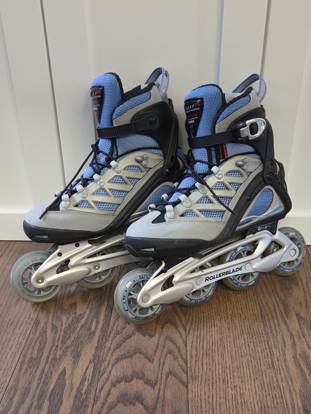 Rollerblade Shock Eraser Women's Inline Skates in Light Blue and Gray